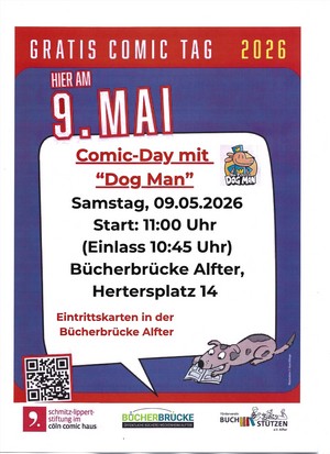 Comic-Day und Lesung mit "Dog Man" in Alfter