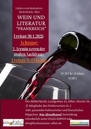 Wir laden ein nach Frankreich - es gibt einen zweiten Termin